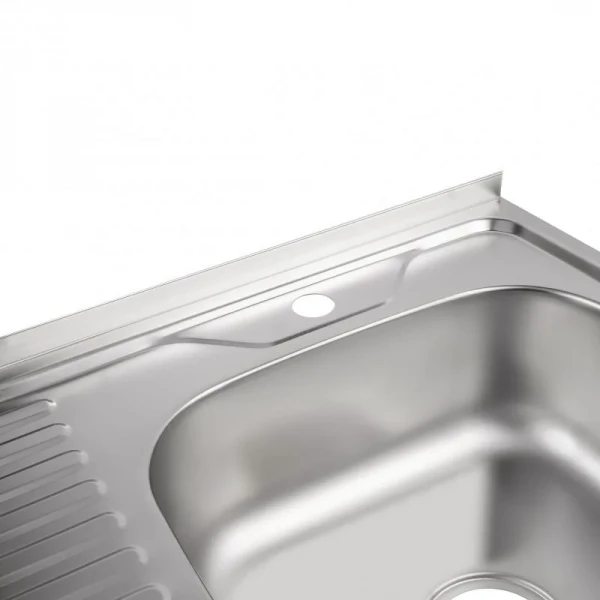 Кухонна мийка Brinex 6060-R 0,6 мм Satin (BRIN6060RSAT06)