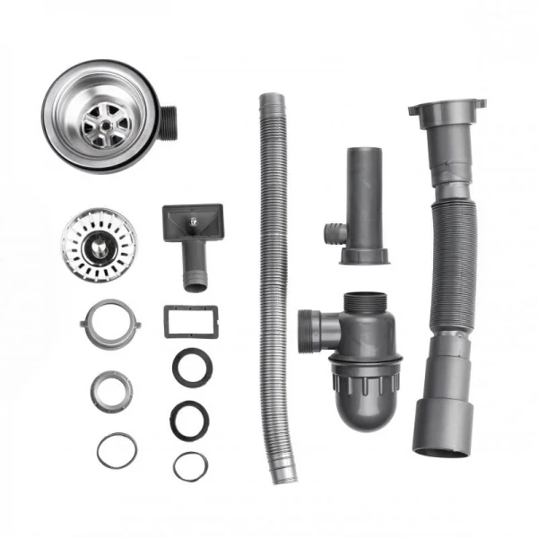 Кухонна мийка Brinex 6060-R 0,6 мм Satin (BRIN6060RSAT06)