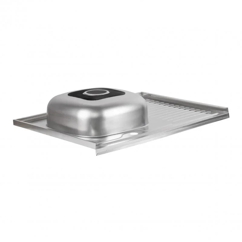 Кухонна мийка Brinex 6080-L 0,6 мм Satin (BRIN6080LSAT06)
