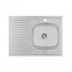 Кухонна мийка Brinex 6080-R 0,6 мм Satin (BRIN6080RSAT06)