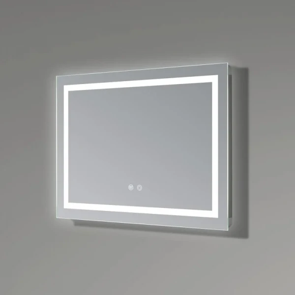 Дзеркало Qtap Mideya (DC-F613) 700х500 з LED-підсвічуванням Touch, з антизапотіванням, димером QT2078NCF7050W