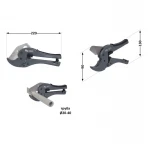 Труборіз Thermo Alliance STD-003 для пластикових труб d20-40, лезо нерж. сталь