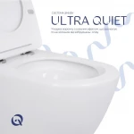 Готове рішення Qtap для ванної кімнати: Унітаз напольний Robin Ultra Quiet QT13223381AW + інсталяція QT0122490S+ клавіша QT0111M08V1384W