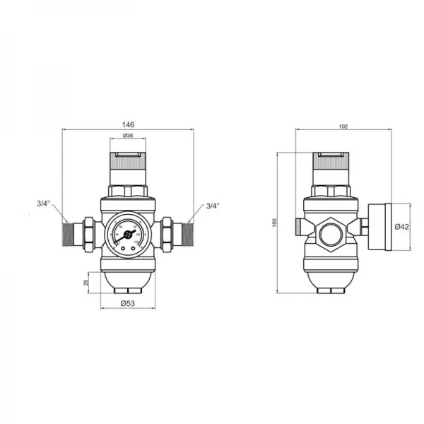 Фільтр самопромивний Thermo Alliance Forte 3/4