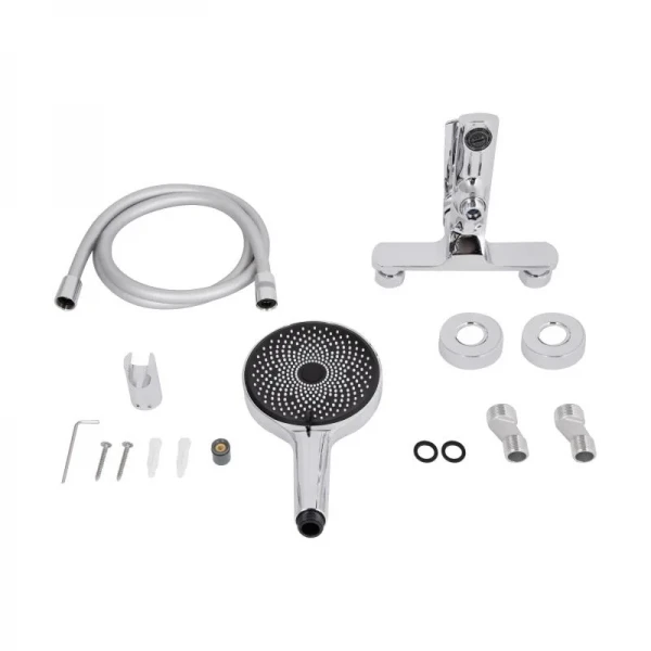 Змішувач для ванни Qtap Slavonice (з душовим гарнітуром) QTSLV259CRM48034 Chrome