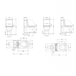 Акционный набор: Унитаз напольный Scorpio Ultra Quiet QT14222125AUQW + Унитаз напольный Kalao Rimless QT08221213A W