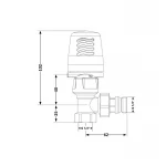 Кран радиаторный термостатический Icma 1/2