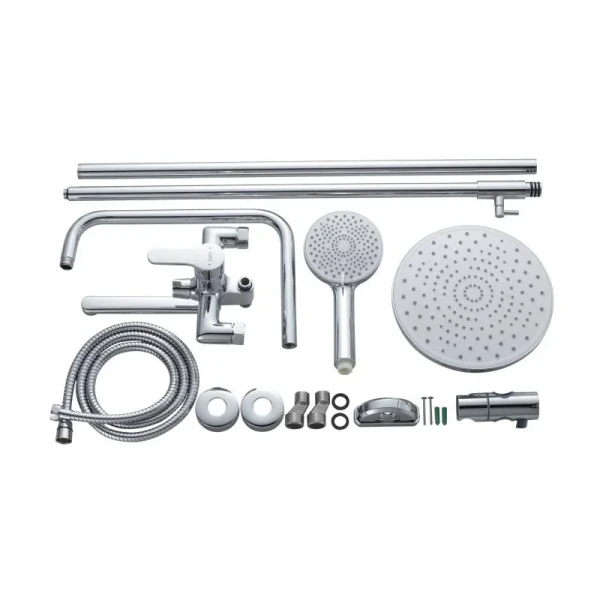 Душова система латунна універсальна Lidz Astra 1030 на три споживача (з виливом) (k35) LDAST1030CRM48086 Chrome