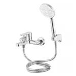 Змішувач латунний для ванни Lidz Astra 006 (з душовим гарнітуром) (k35) LDAST006CRM48087 Chrome