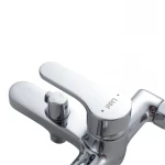 Змішувач латунний для ванни Lidz Astra 006 (з душовим гарнітуром) (k35) LDAST006CRM48087 Chrome