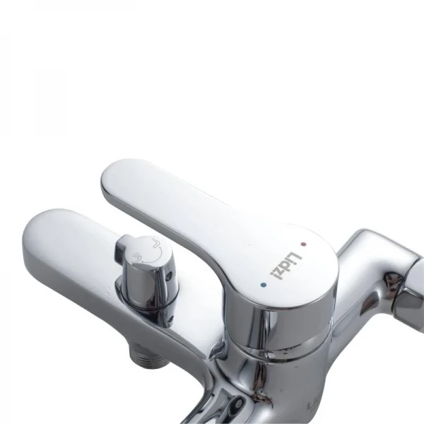 Змішувач латунний для ванни Lidz Astra 006 (з душовим гарнітуром) (k35) LDAST006CRM48087 Chrome