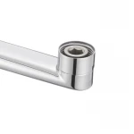 Змішувач латунний для ванни Lidz Astra 005 з поворотним виливом (з душовим гарнітуром) (k35) LDAST005CRM48088 Chrome