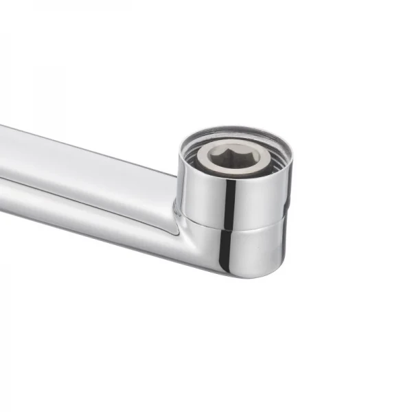 Змішувач латунний для ванни Lidz Astra 005 з поворотним виливом (з душовим гарнітуром) (k35) LDAST005CRM48088 Chrome