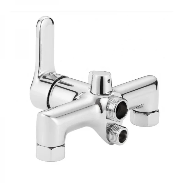 Змішувач латунний для ванни Lidz Astra 005 з поворотним виливом (з душовим гарнітуром) (k35) LDAST005CRM48088 Chrome