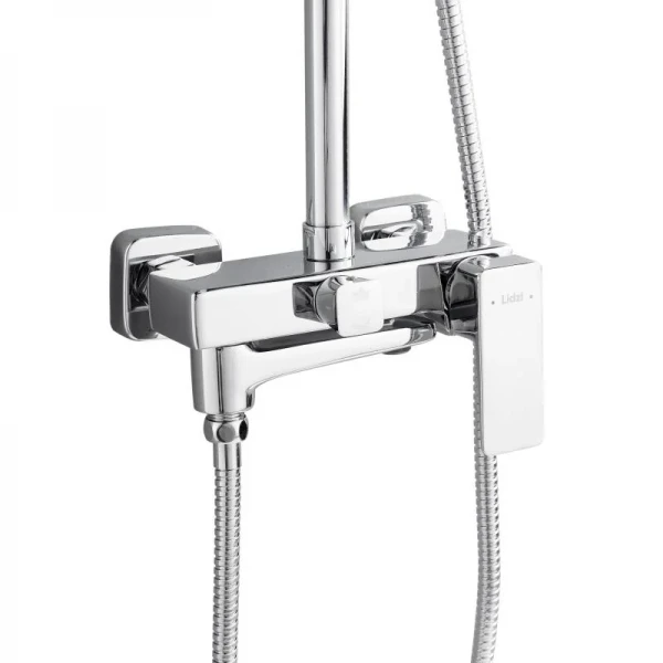 Душова система латунна універсальна Lidz Orion 1030 на три споживача (з виливом) (k35) LDORI1030CRM48092 Chrome