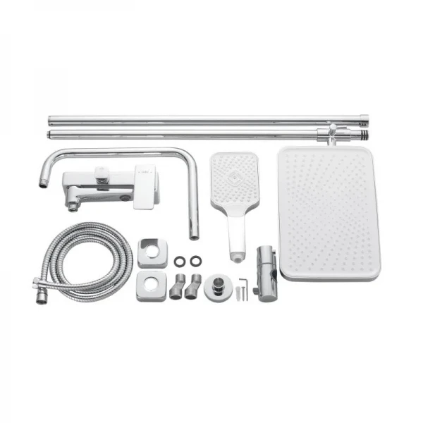 Душова система латунна універсальна Lidz Orion 1030 на три споживача (з виливом) (k35) LDORI1030CRM48092 Chrome