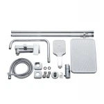 Душова система латунна універсальна Lidz Orion 1030 на три споживача (з виливом) (k35) LDORI1030CRM48092 Chrome