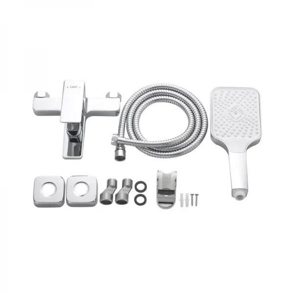 Змішувач латунний для ванни Lidz Orion 006 (з душовим гарнітуром) (k35) LDORI006CRM48093 Chrome