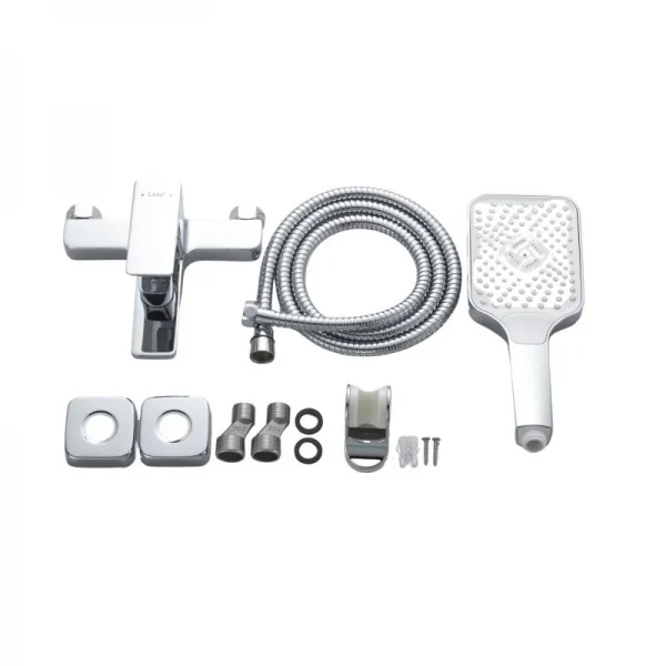 Змішувач латунний для ванни Lidz Orion 006 (з душовим гарнітуром) (k35) LDORI006CRM48093 Chrome