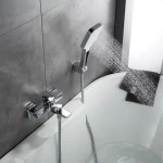 Змішувач латунний для ванни Lidz Orion 006 (з душовим гарнітуром) (k35) LDORI006CRM48093 Chrome