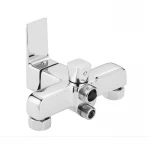 Змішувач латунний для ванни Lidz Orion 005 з поворотним виливом (з душовим гарнітуром) (k35) LDORI005CRM48094 Chrome