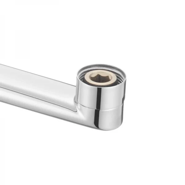 Змішувач латунний для ванни Lidz Orion 005 з поворотним виливом (з душовим гарнітуром) (k35) LDORI005CRM48094 Chrome