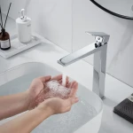 Смеситель латунный для раковины Lidz Orion 001FH высокий (k25) LDORI001FHCRM48096 Chrome