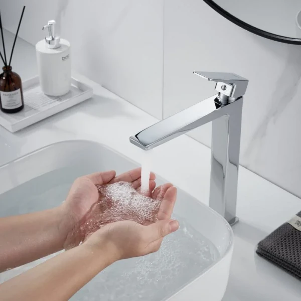 Смеситель латунный для раковины Lidz Orion 001FH высокий (k25) LDORI001FHCRM48096 Chrome