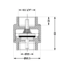 Зворотний клапан Icma з латунним штоком 1 1/4