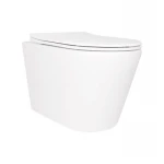 Унітаз підвісний Qtap Scorpio безободковий Ultra Quiet з сидінням Soft-close QT14332380ASW