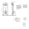 Готове рішення Qtap для ванної кімнати: підвісний унітаз Swan Ultra Quiet 520x360x320 + комплект інсталяції Nest 4 в 1 (кругла клавіша Satin)