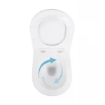 Готове рішення Qtap для ванної кімнати: підвісний унітаз Swan Ultra Quiet 520x360x320 + комплект інсталяції Nest 4 в 1 (кругла клавіша Satin)