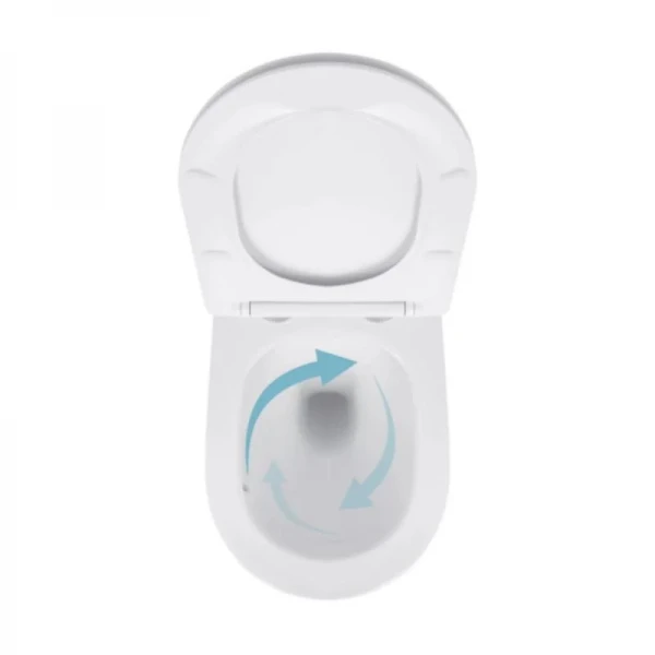 Готове рішення Qtap для ванної кімнати: підвісний унітаз Jay Ultra Quiet 520x360x320 + комплект інсталяції Nest 4 в 1 (кругла клавіша Black mat)