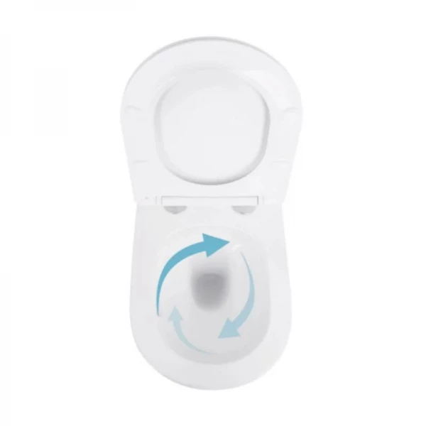 Готове рішення Qtap для ванної кімнати: підвісний унітаз Swan Ultra Quiet 520x360x320 + комплект інсталяції Nest 4 в 1 (лінійна клавіша Chrome)