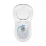 Готове рішення Qtap для ванної кімнати: підвісний унітаз Jay Ultra Quiet 520x360x320 + комплект інсталяції Nest 4 в 1 (кругла клавіша Chrome)