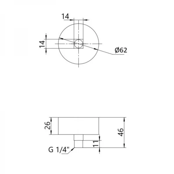 Манометр глицериновый Thermo Alliance Forte d63 мм, 1/4