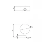 Манометр глицериновый Thermo Alliance Forte d63 мм, 1/4