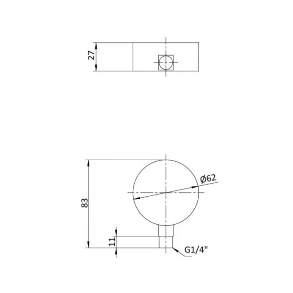 Манометр глицериновый Thermo Alliance Forte d63 мм, 1/4