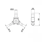 Універсальний калібратор фаскознімач Thermo Alliance для труб d16-25 STD-408