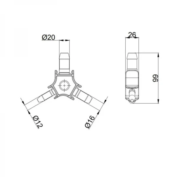 Універсальний калібратор фаскознімач Thermo Alliance для труб d16-25 STD-408