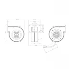 Вентилятор Thermo Alliance TA100 для котла до 30 кВт, 80Вт, 180 м. куб.