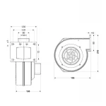 Вентилятор Thermo Alliance TA140 для котла до 80 кВт, 120 Вт, 400 м. куб.