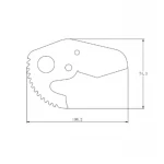 Лезвие для ножниц Thermo Alliance PRO-001 d20-40, тефлоновое покрытие