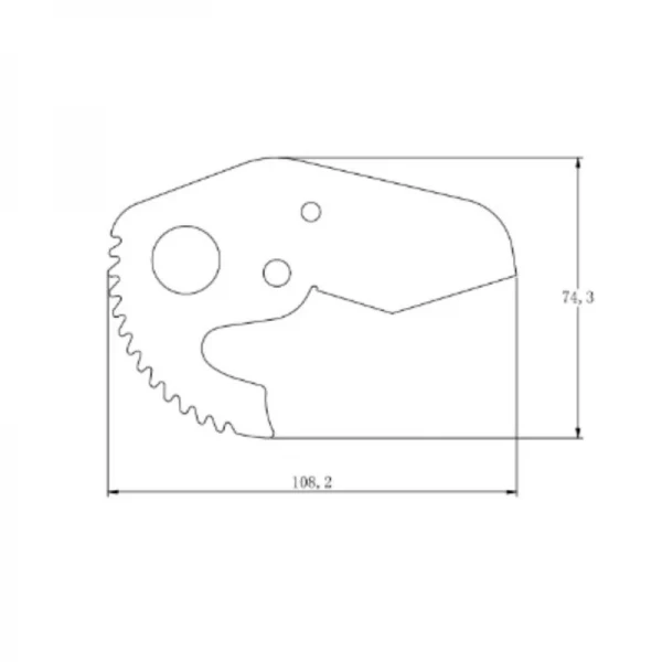 Лезвие для ножниц Thermo Alliance PRO-001 d20-40, тефлоновое покрытие