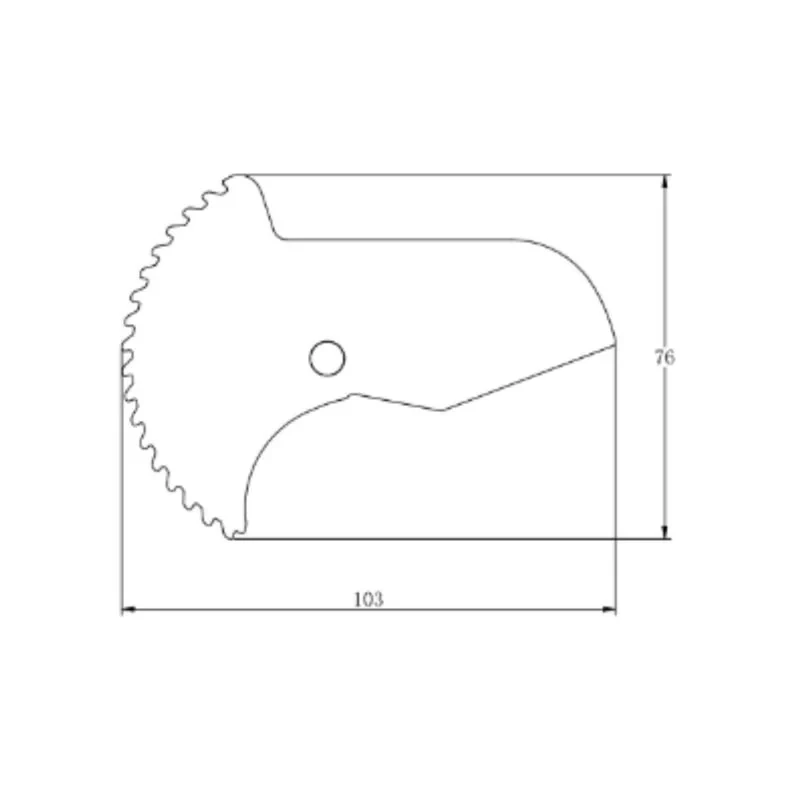 Лезо для ножиць Thermo Alliance STD-002 d20-40, нержавіюча сталь
