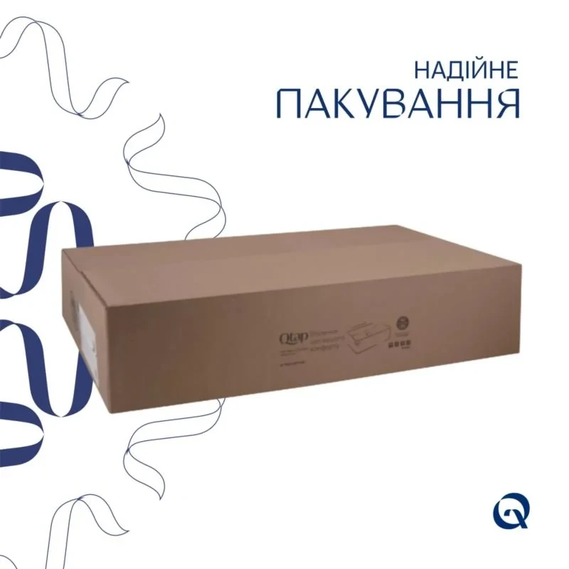 Комплект Qtap Cardinal: Раковина накладная 500×380×140 мм, White, овальная + Донный клапан Pop-up PU02