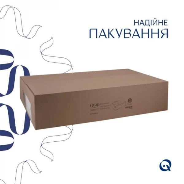 Комплект Qtap Kolibri: Раковина накладная 400x400x140 мм, White, квадратная + Донный клапан Pop-up PU02