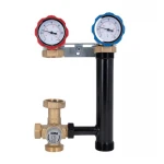 Насосная группа Icma №R004 с ручной регулировкой и термостатическим смесителем правое подключение 1 1/2