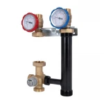 Насосная группа Icma №R004 с ручной регулировкой и термостатическим смесителем правое подключение 1 1/2