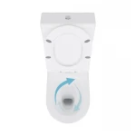 Унитаз напольный Qtap Swan Eco Ultra Quiet с сидением Soft-close 640x360x835 мм QTSWA27W48748 White